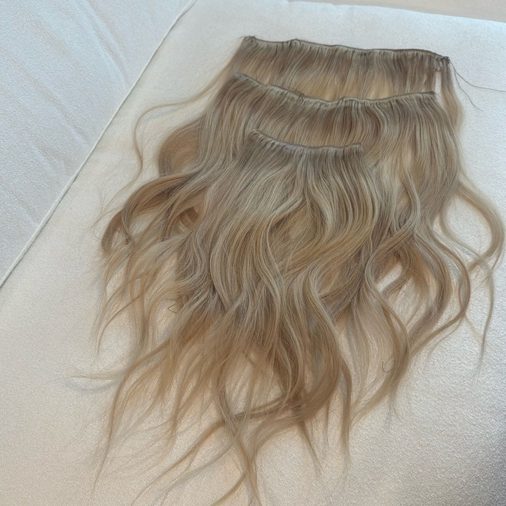 Ash Blonde Bellami Extensions about 20/22 inches